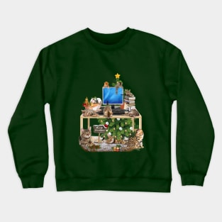 Christmas - Working from Home Crewneck Sweatshirt